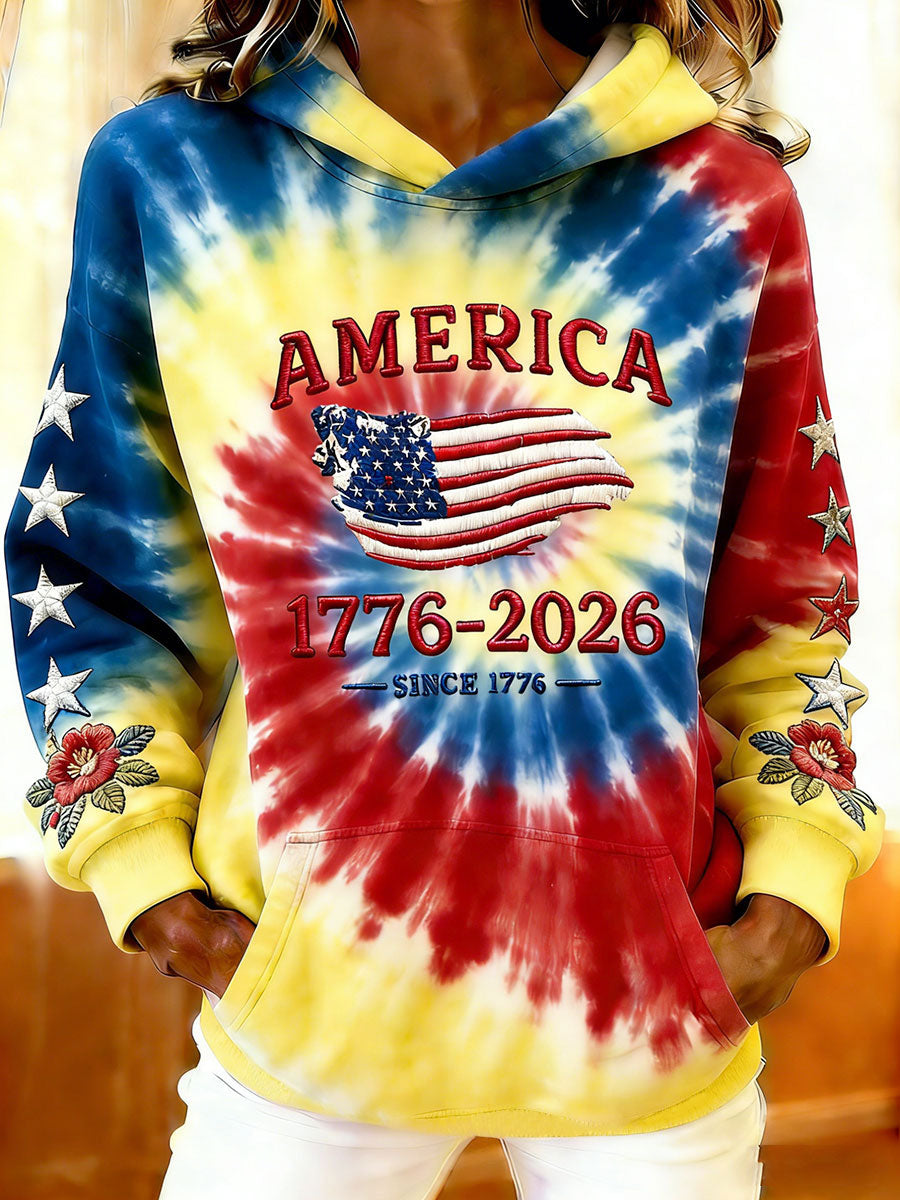 Women's America 1776-2026 Printed Hoodies
