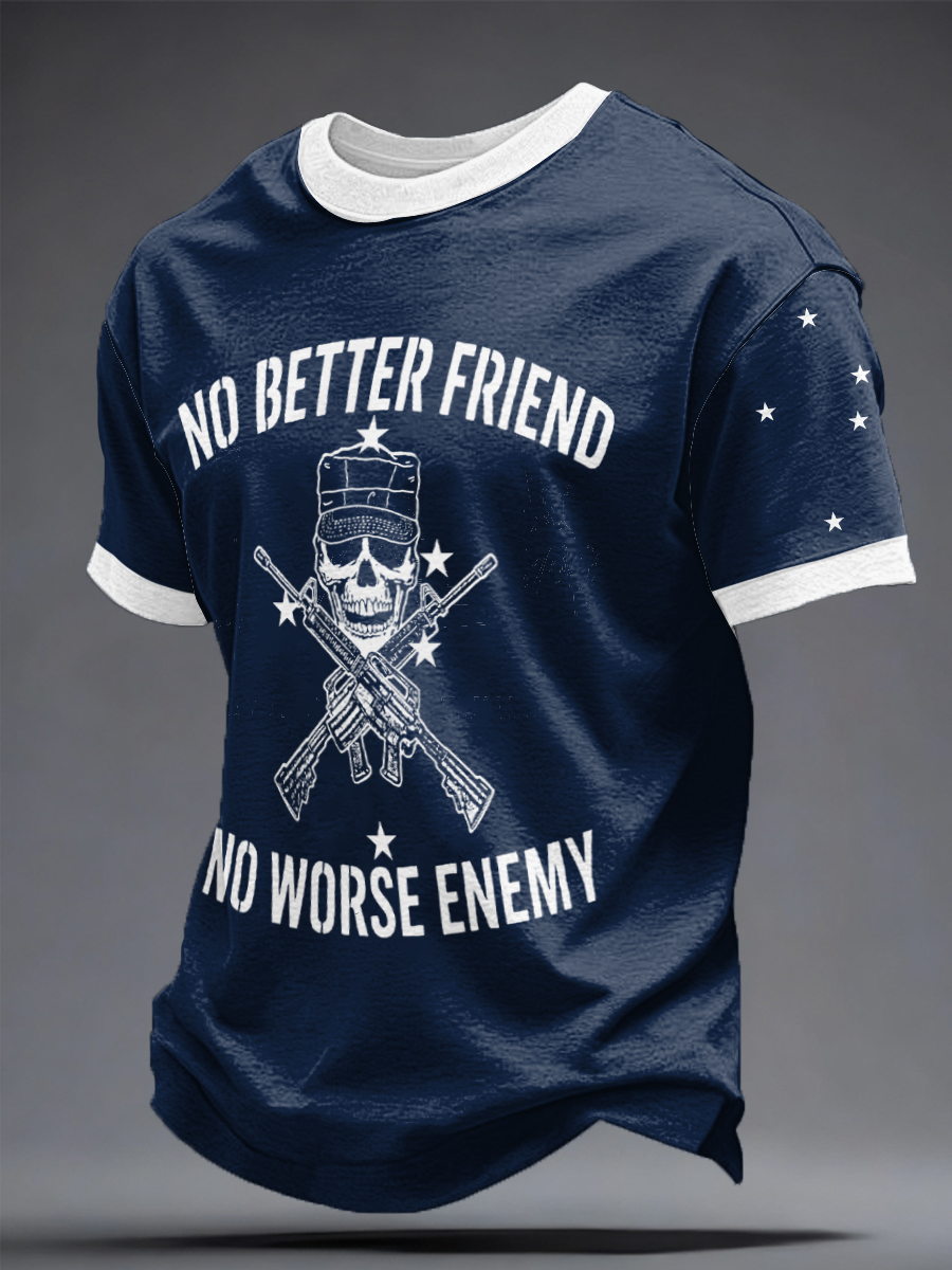 Men's Vintage Veteran Printed T-shirt