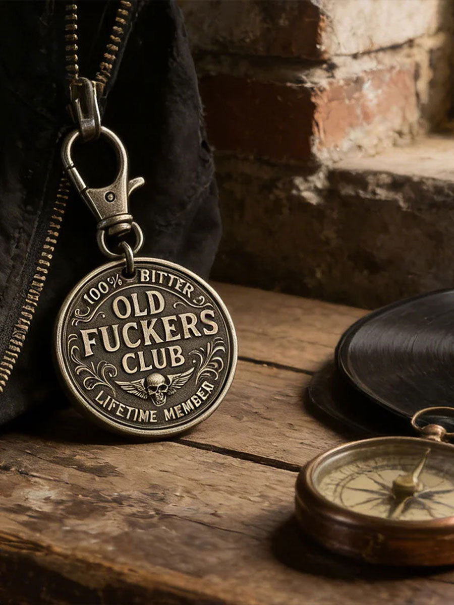 Old Fuckers Club Keychain