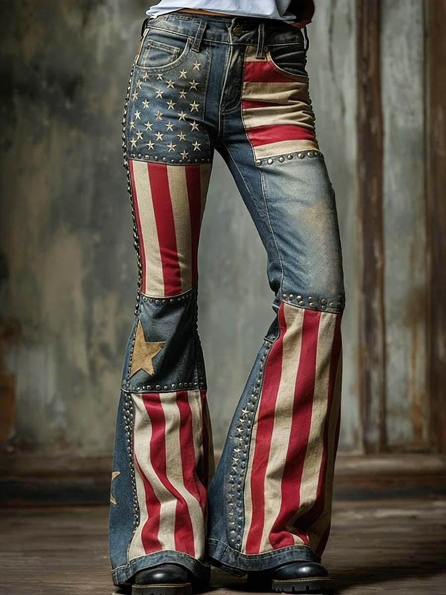Women's Anniversary Inspired Print Jeans