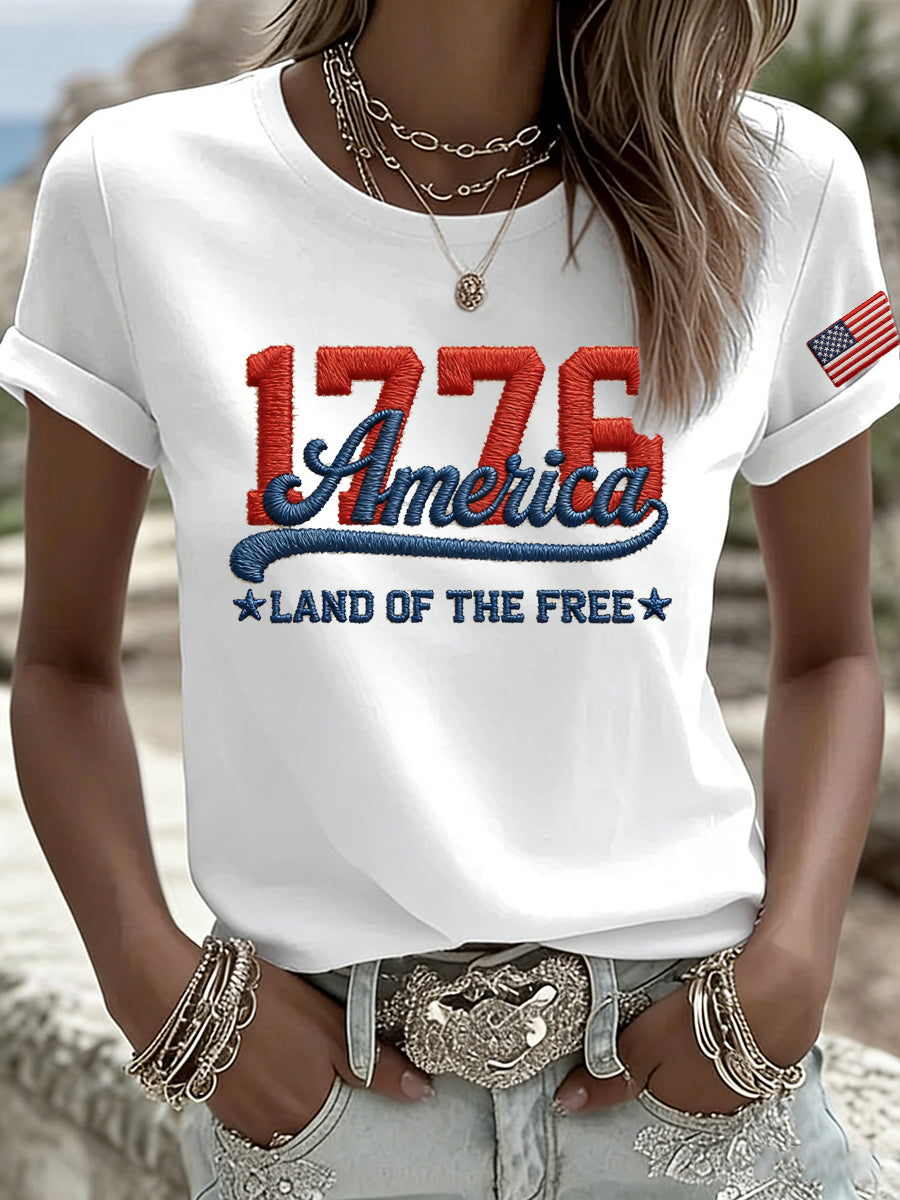 Women's American-Style Printed T-Shirt