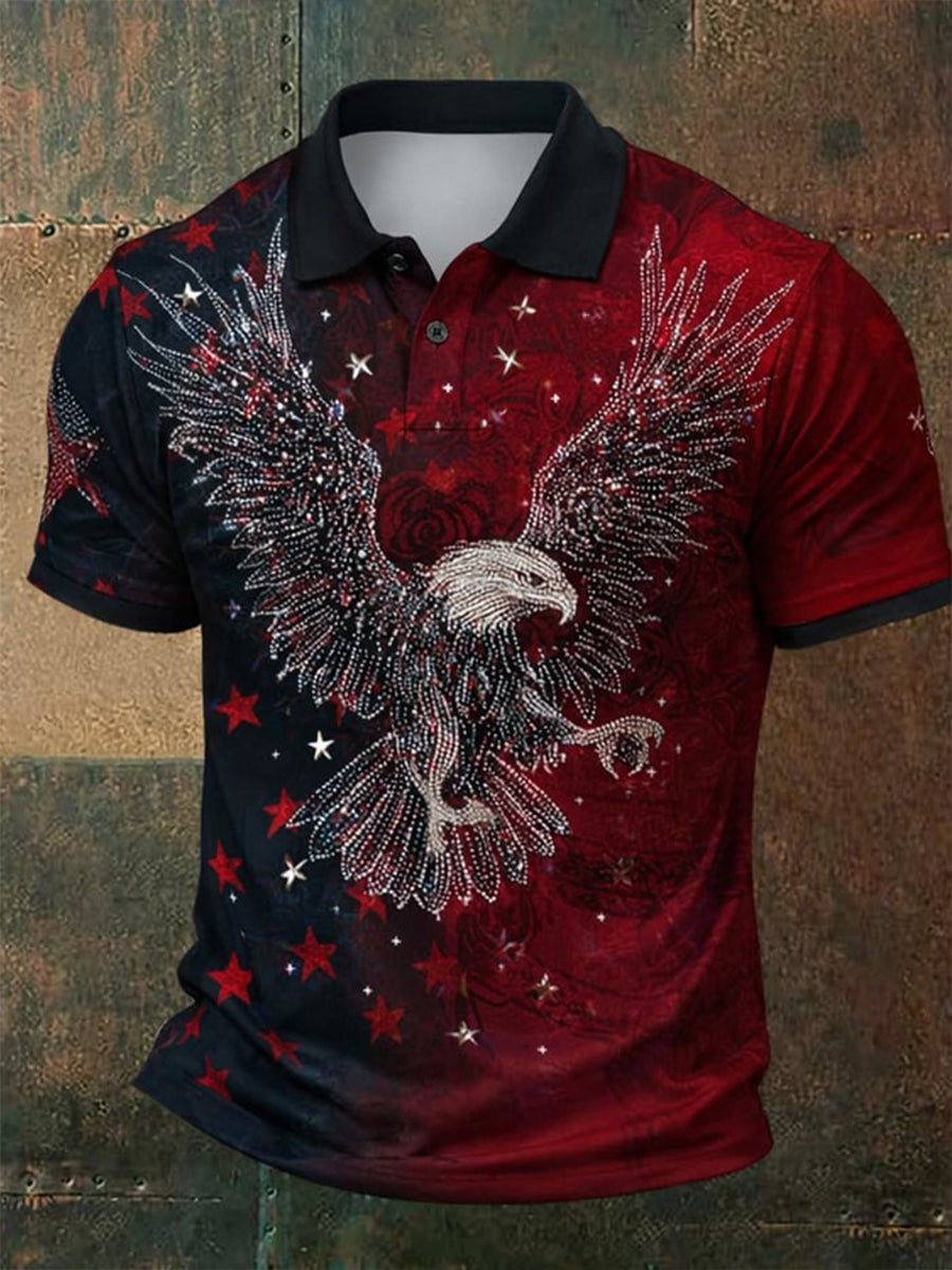 Men's American commemorative T-shirt