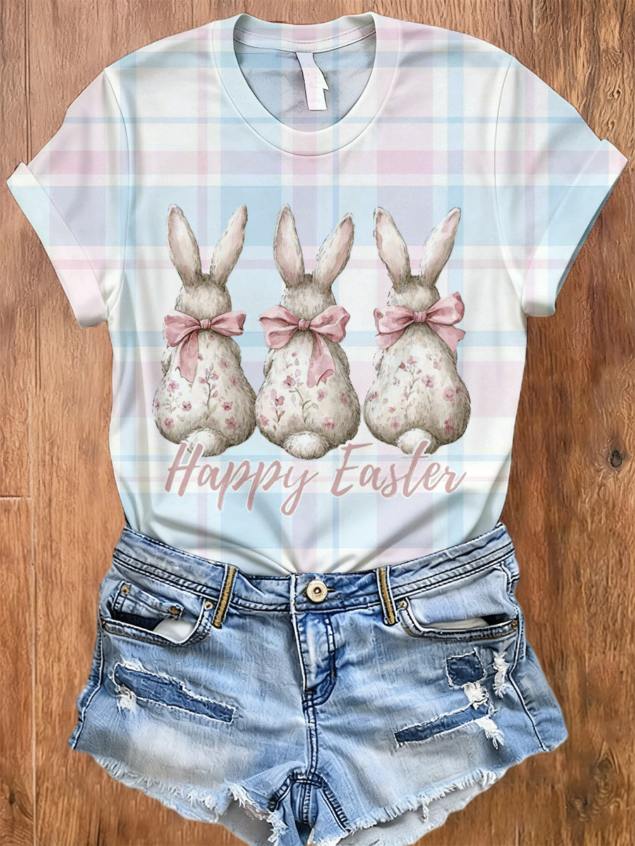 Women's Easter Bunny Print T-Shirt