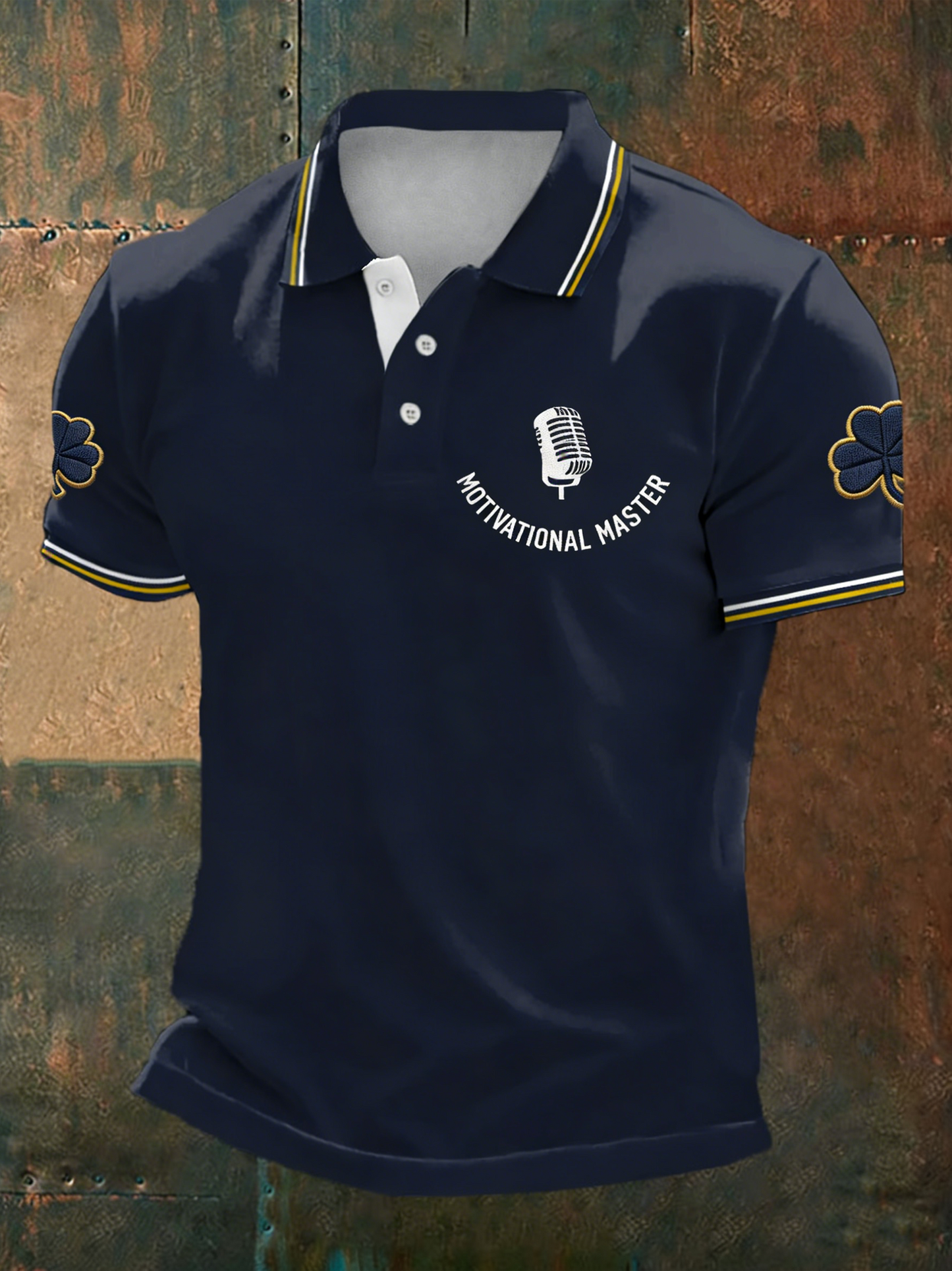 Men's Football Legend Coach Holtz Printed polo shirt