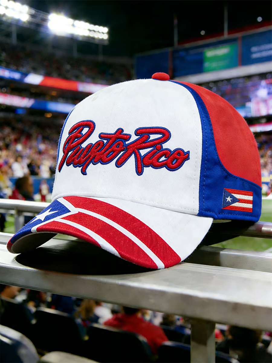 Unisex Puerto Rico Baseball Print Hat