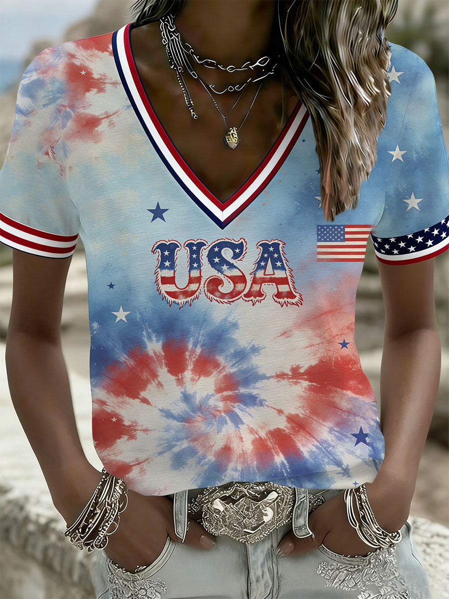 Women's Vintage Anniversary Celebration Printed Casual T-Shirt