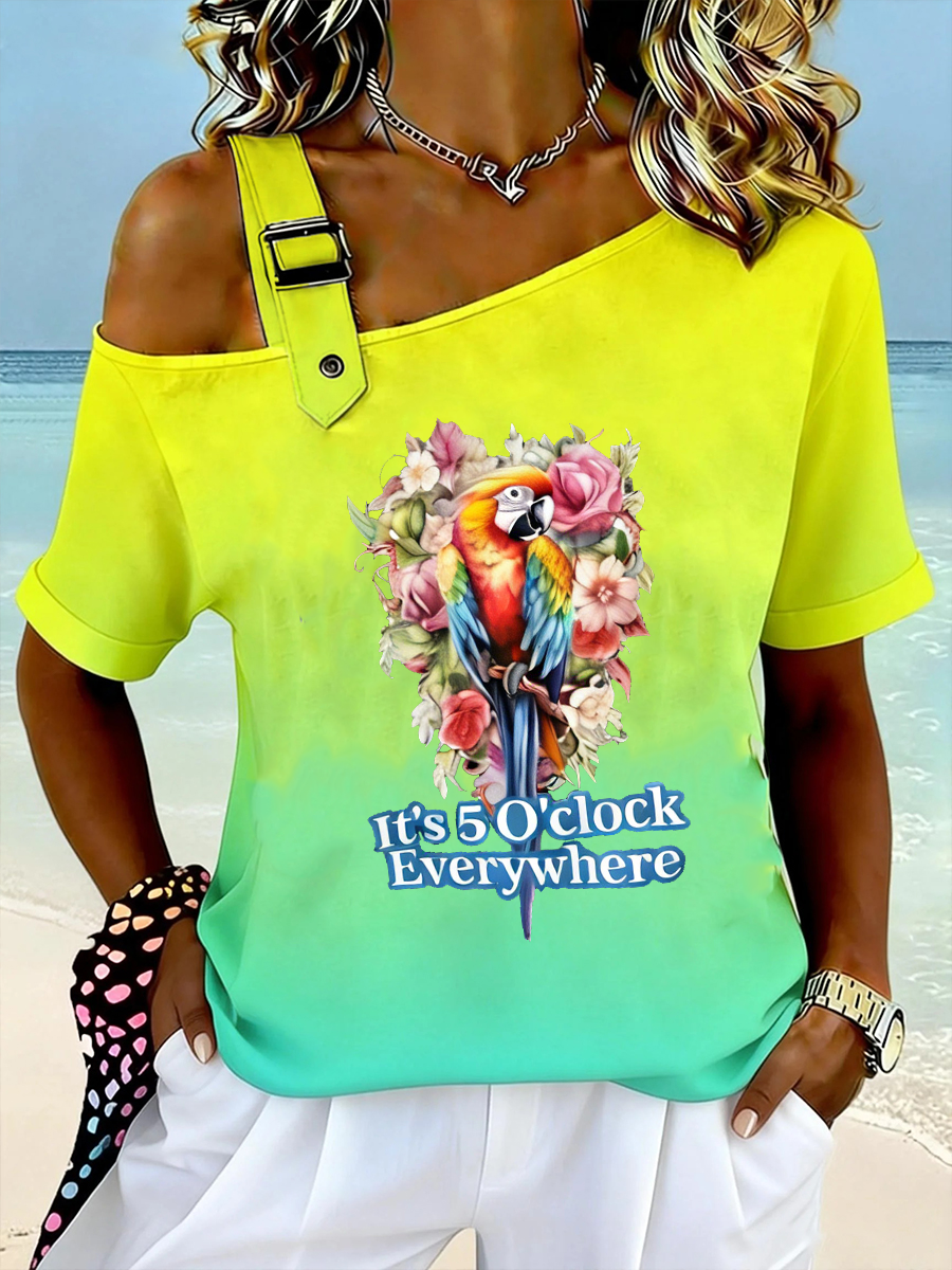 Women's Jimmy Buffet style It‘s 5 O'clock Everywhere Tops