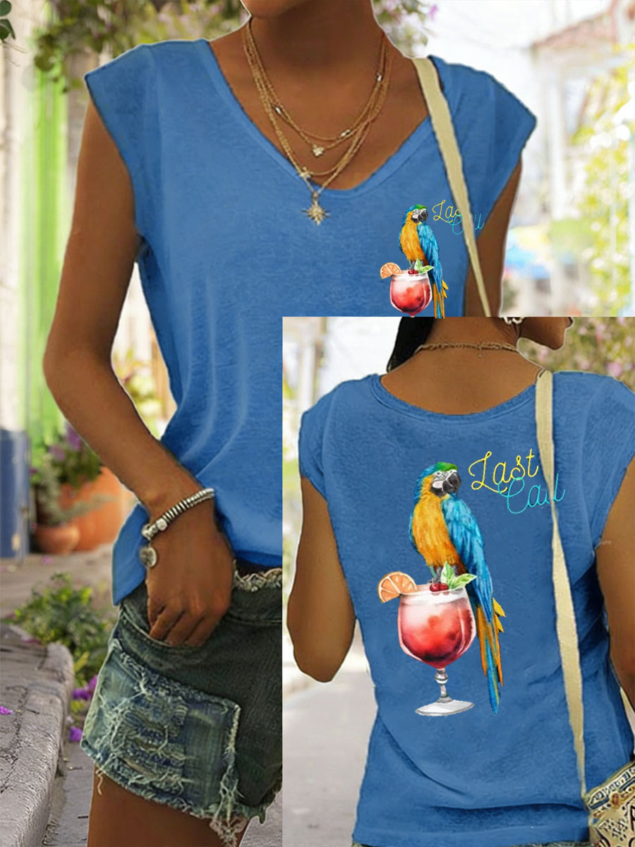 Women's Jimmy Buffet style It‘s 5 O'clock Everywhere coloured cotton T-shirt