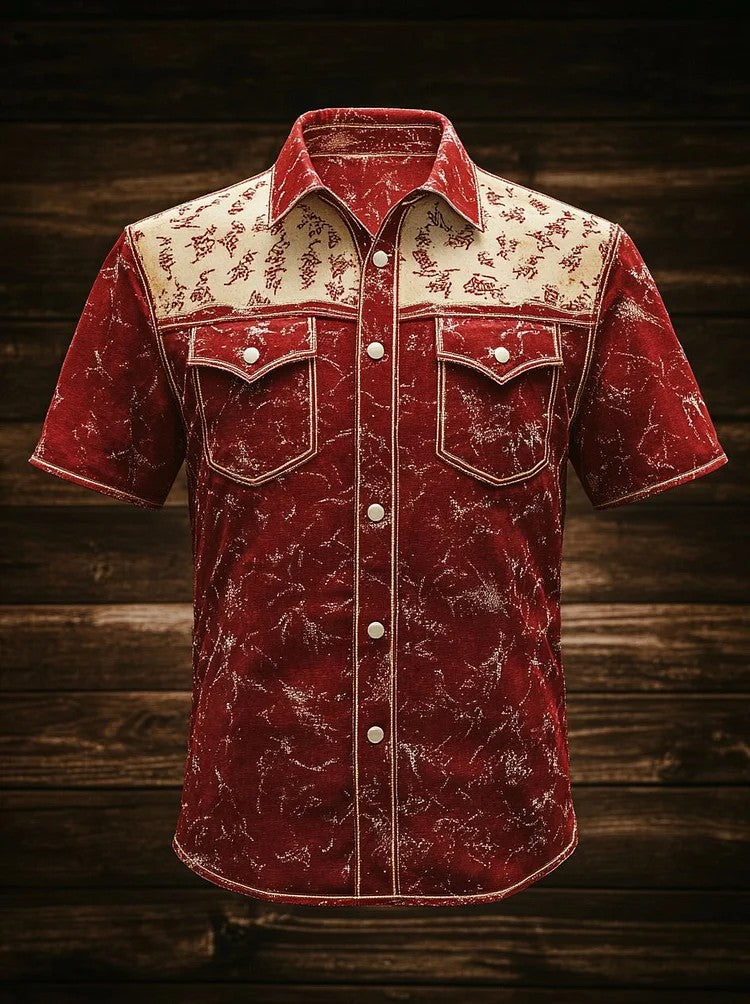 Men's Western Yoke Short Sleeve Shirt