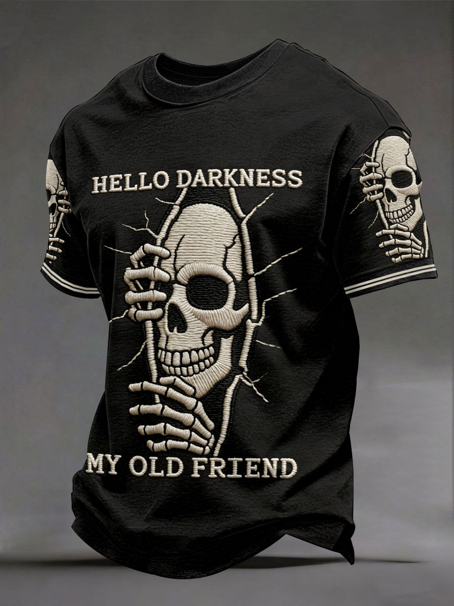 Men's 'hello darkness my old friend' T-shirts