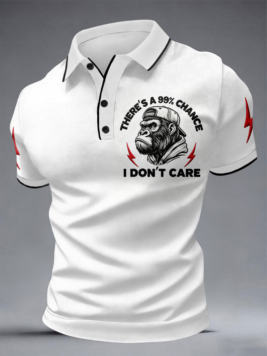 Men's 'There's A 99% Chance I Don't Care' Monkey Tops