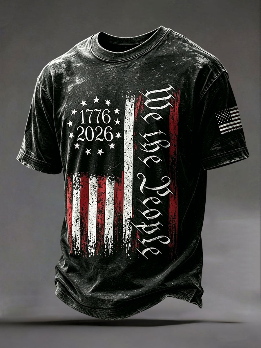 Men's Independence Day Printed Casual t-shirt