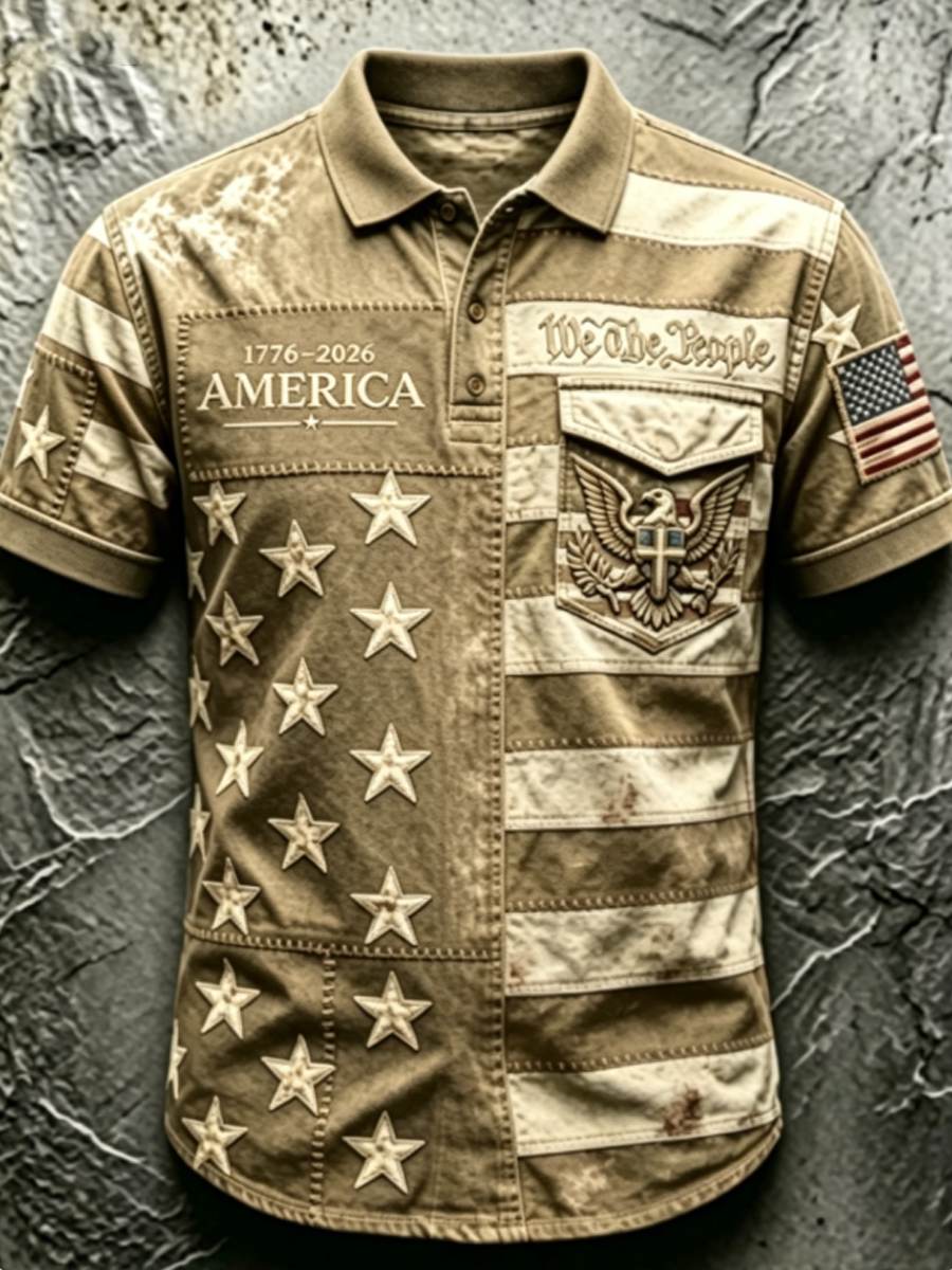 Men's Anniversary National Faith Print Shirt