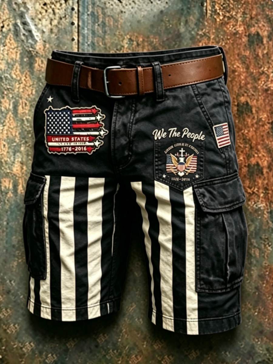 Men's Anniversary National Faith Print shorts