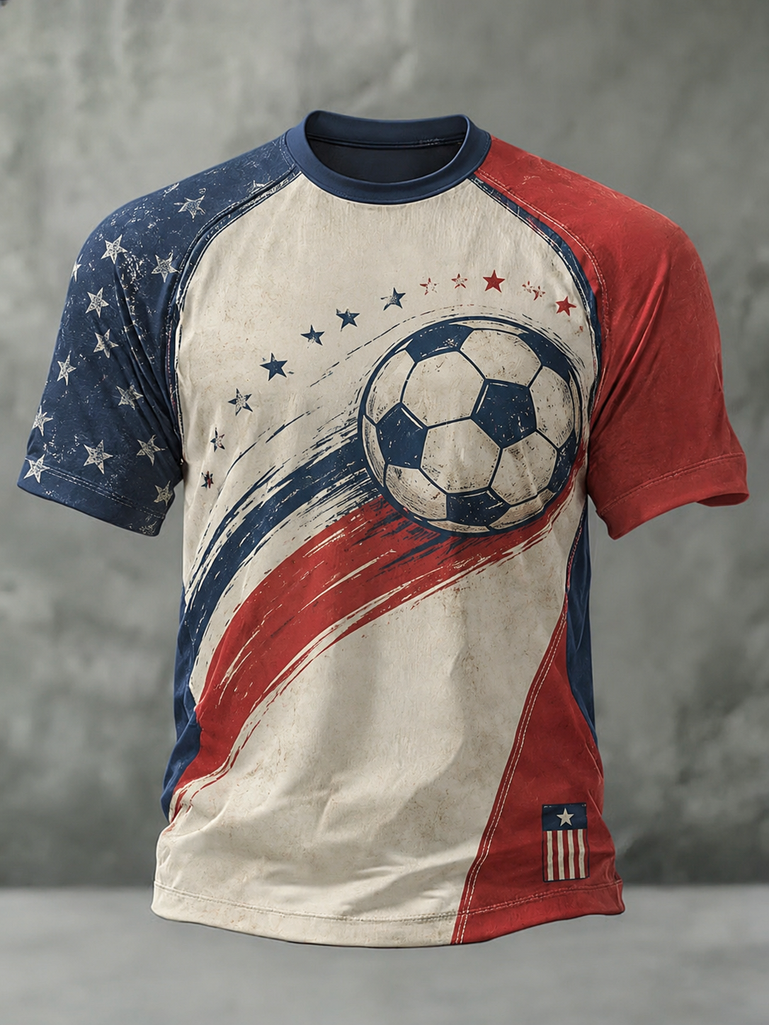 Men's USA Football Printed T-Shirt
