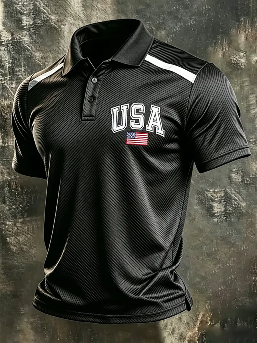 Men's USA Printed polo shirt