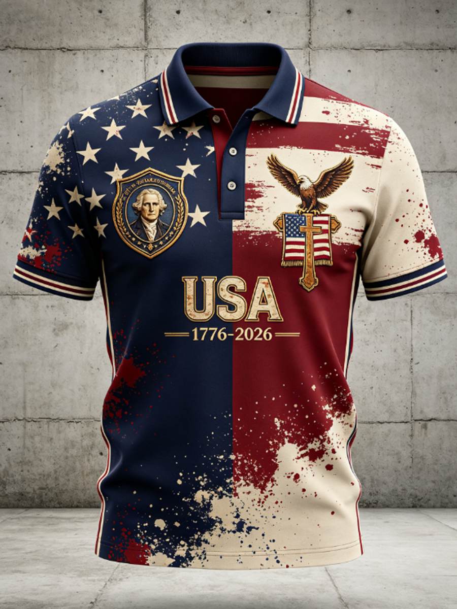 Men's USA 1776-2026 Independence Day FAITH shirt
