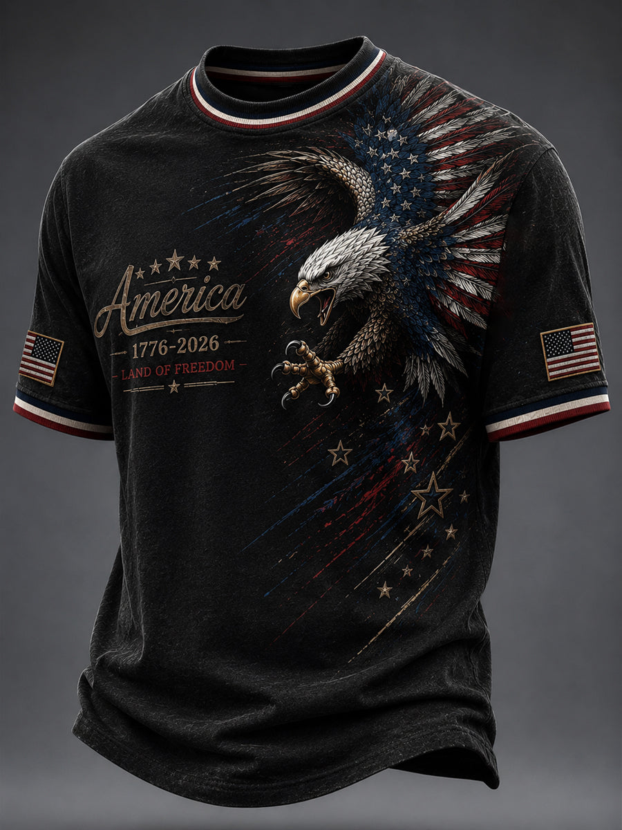 Men's America Printed T-shirt