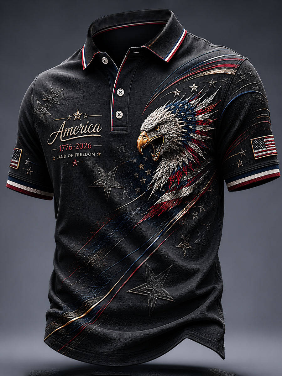 Men's America Print Casual Top