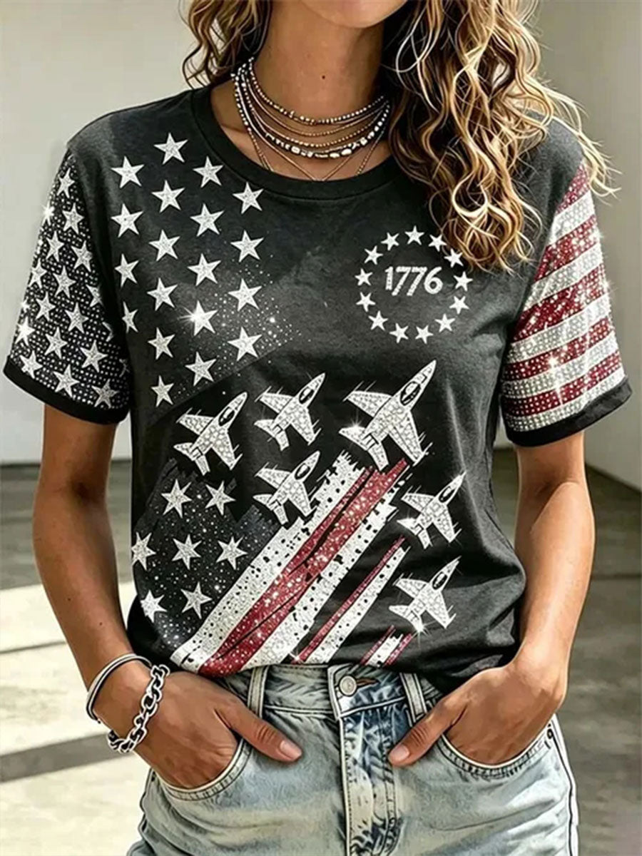 Women's Independence Day Short-sleeved T-shirt