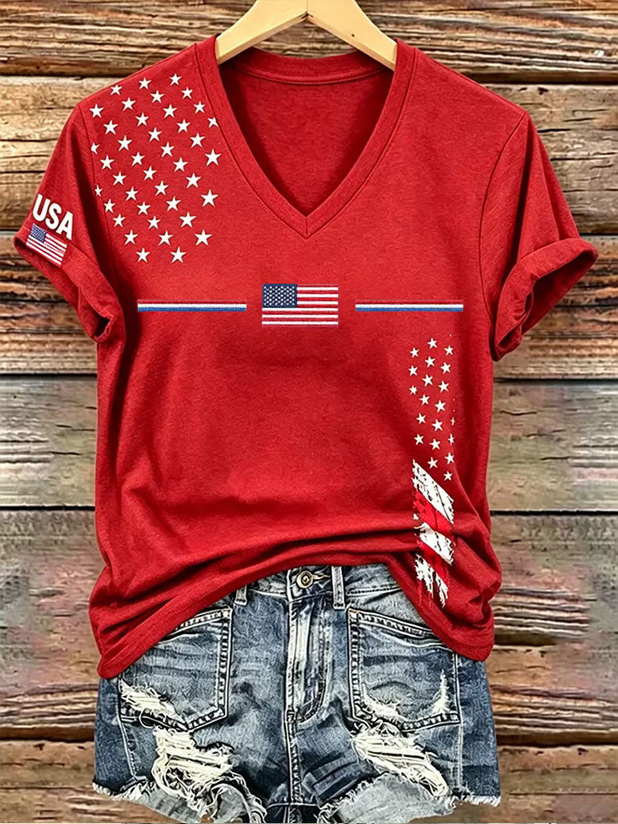 Women's Independence Day Short-sleeved T-shirt