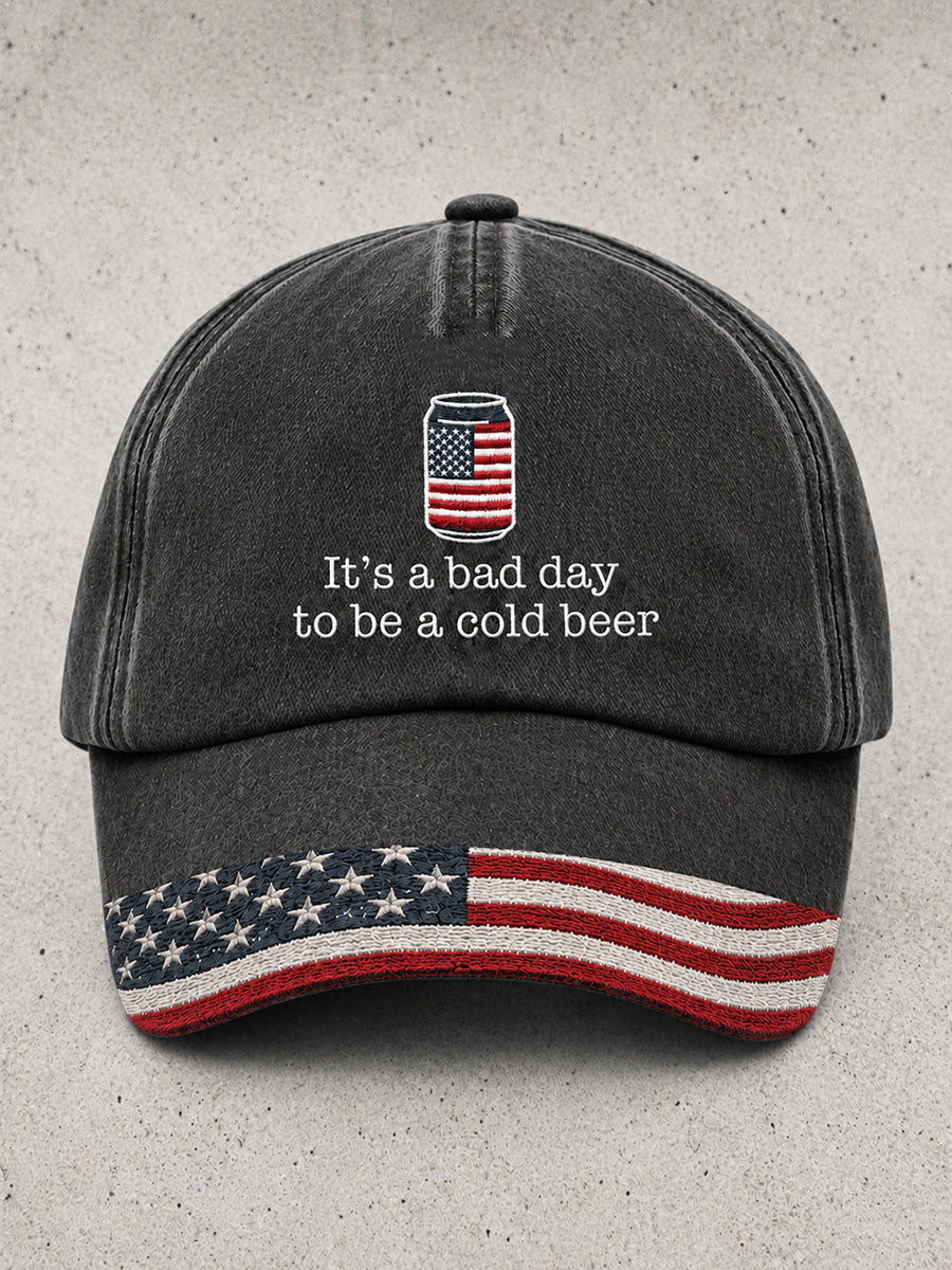 Unisex 4th of July Funny Beer Print Cap