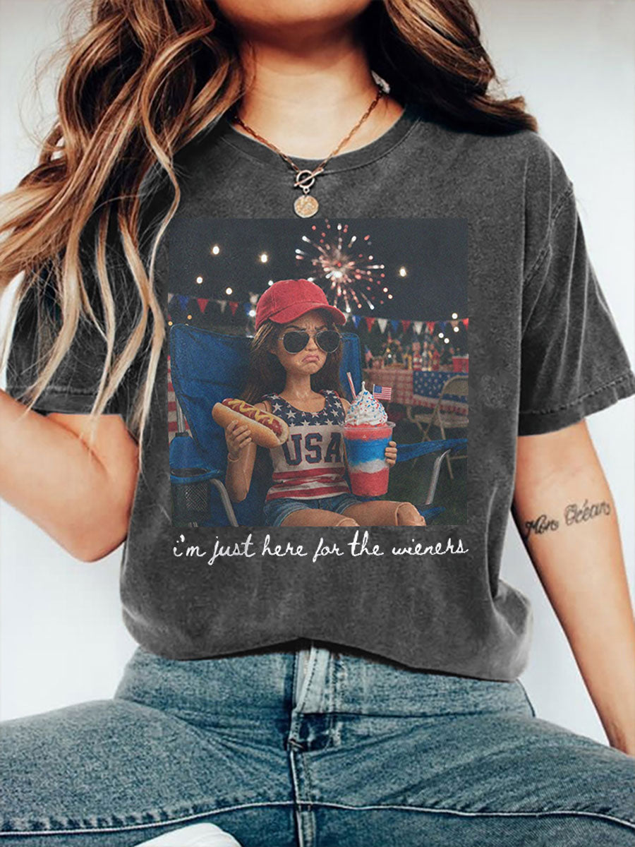 Women's 4th Of July Barbie Short Sleeve T-Shirt