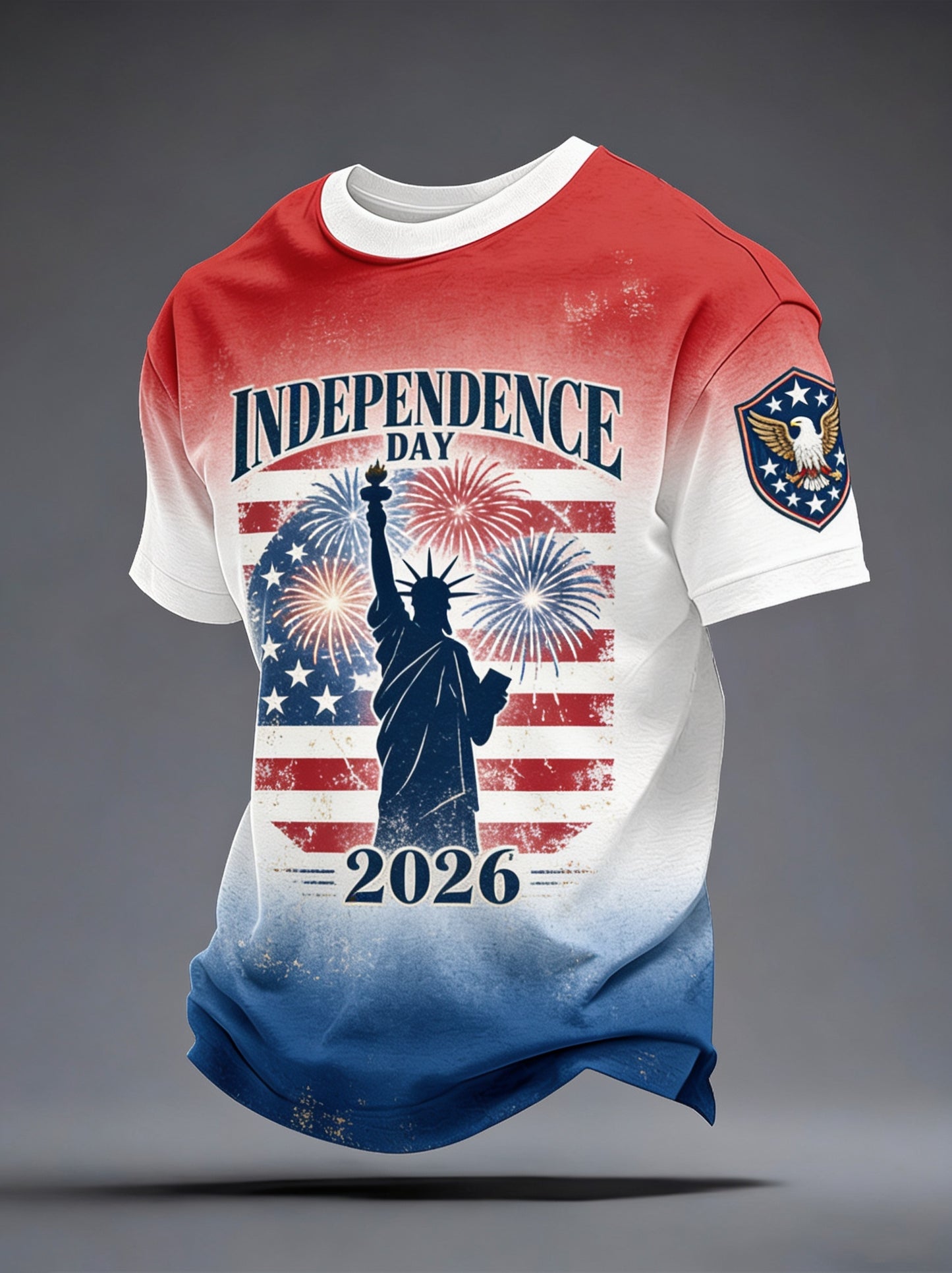 Men's Independence Day Print Short-Sleeve T-Shirt