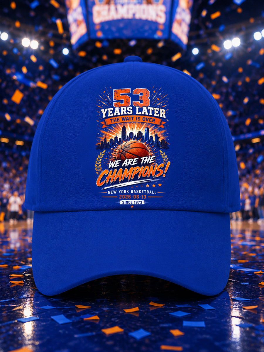 Unisex New York Basketball Champions Celebration Print Hat