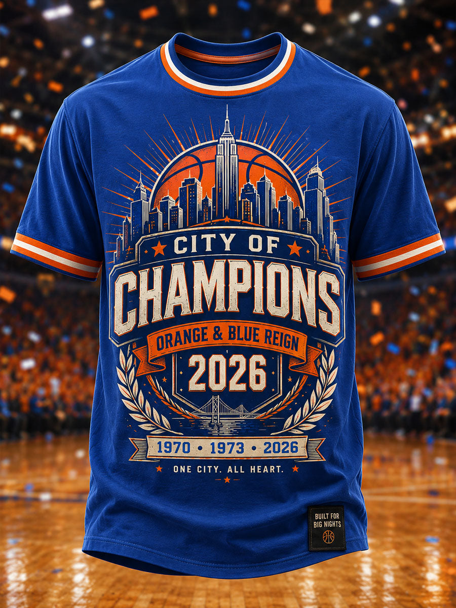 Men's New York 2026 Champion Casual T-Shirt