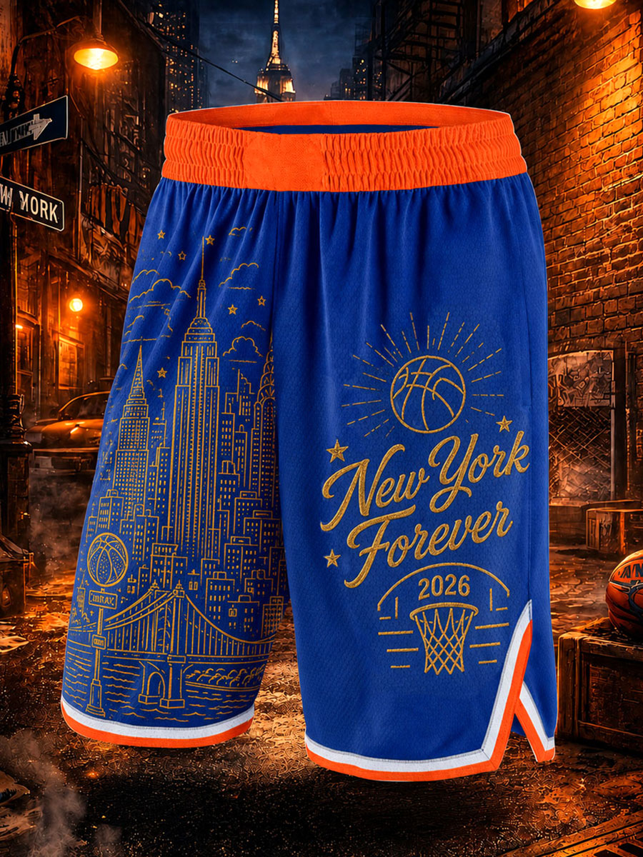 Men's Basketball Print Casual Shorts