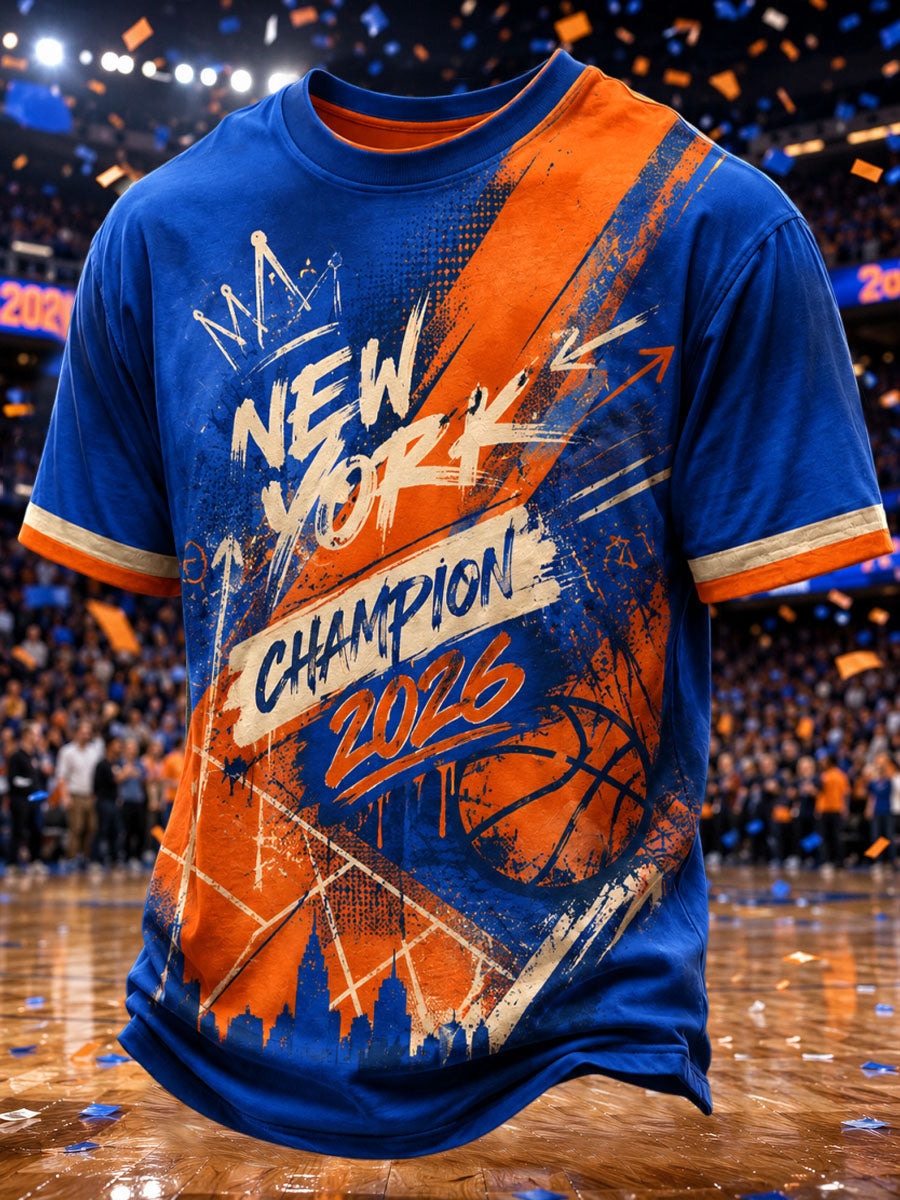 Men's New York 2026 Champion Graffiti T-Shirt