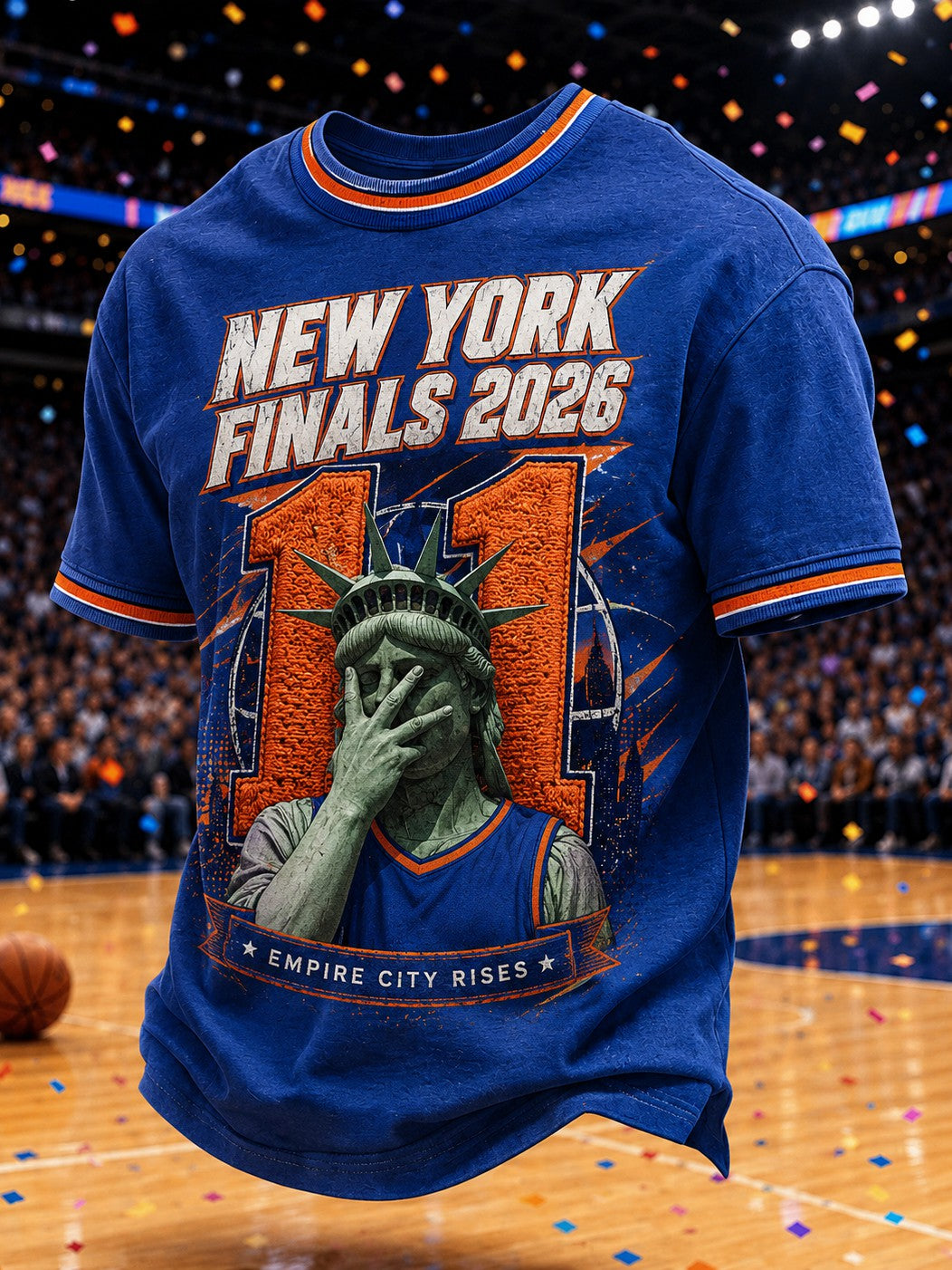 Men's New York Champions 2026 Printed T-shirt