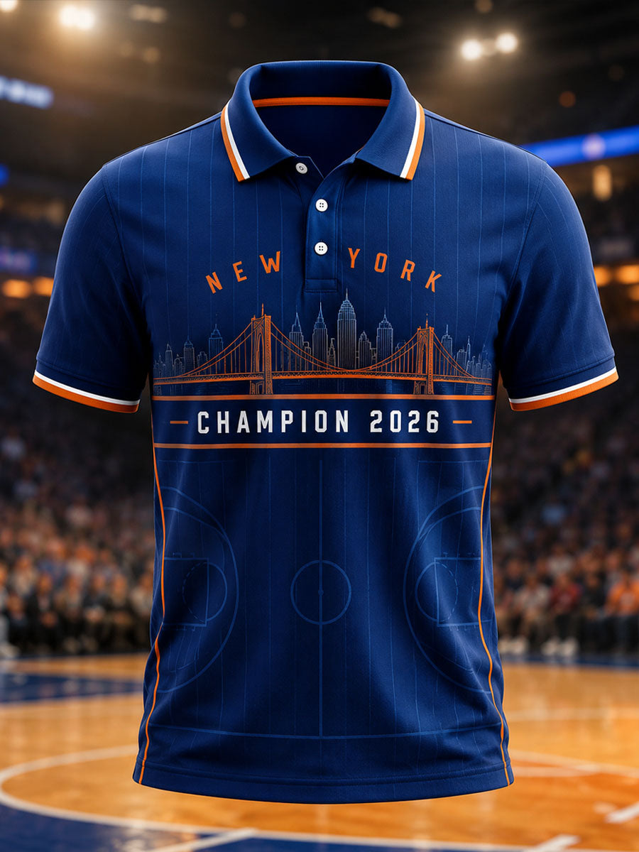 Men's New York 2026 Champion Classic Polo Shirt