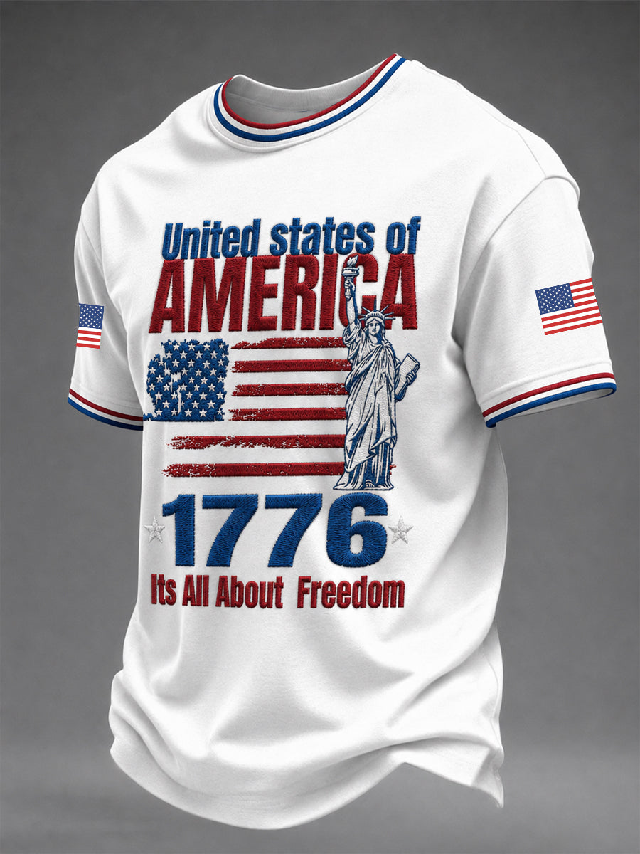 Men's America Printed T-shirt