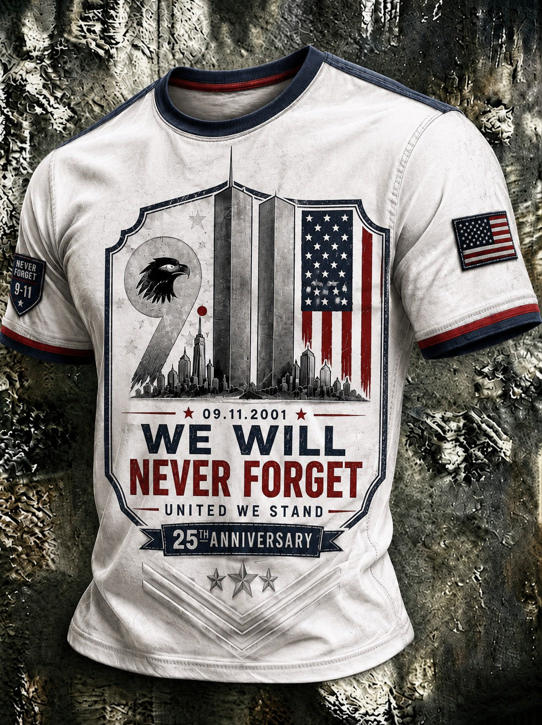 Men's 9.11 Never Forget Printed T-shirt