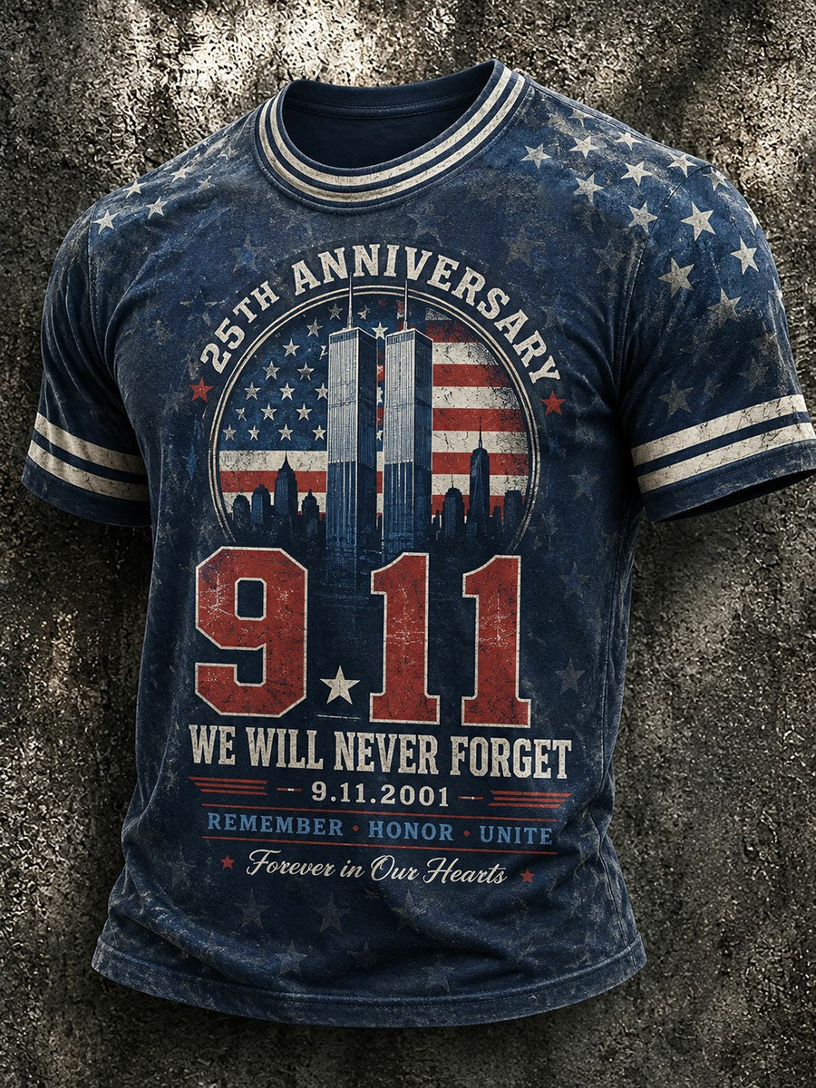 Men's 9.11 Never Forget Printed T-shirt