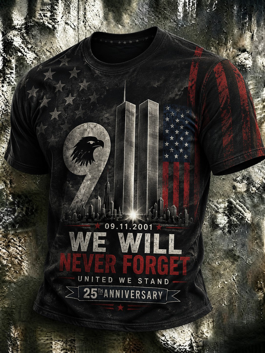 Men's 9.11 Never Forget Printed T-shirt