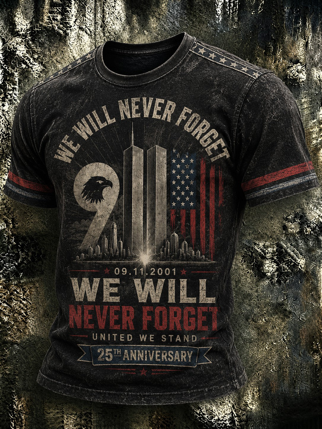 Men's 9.11 Never Forget Printed T-shirt