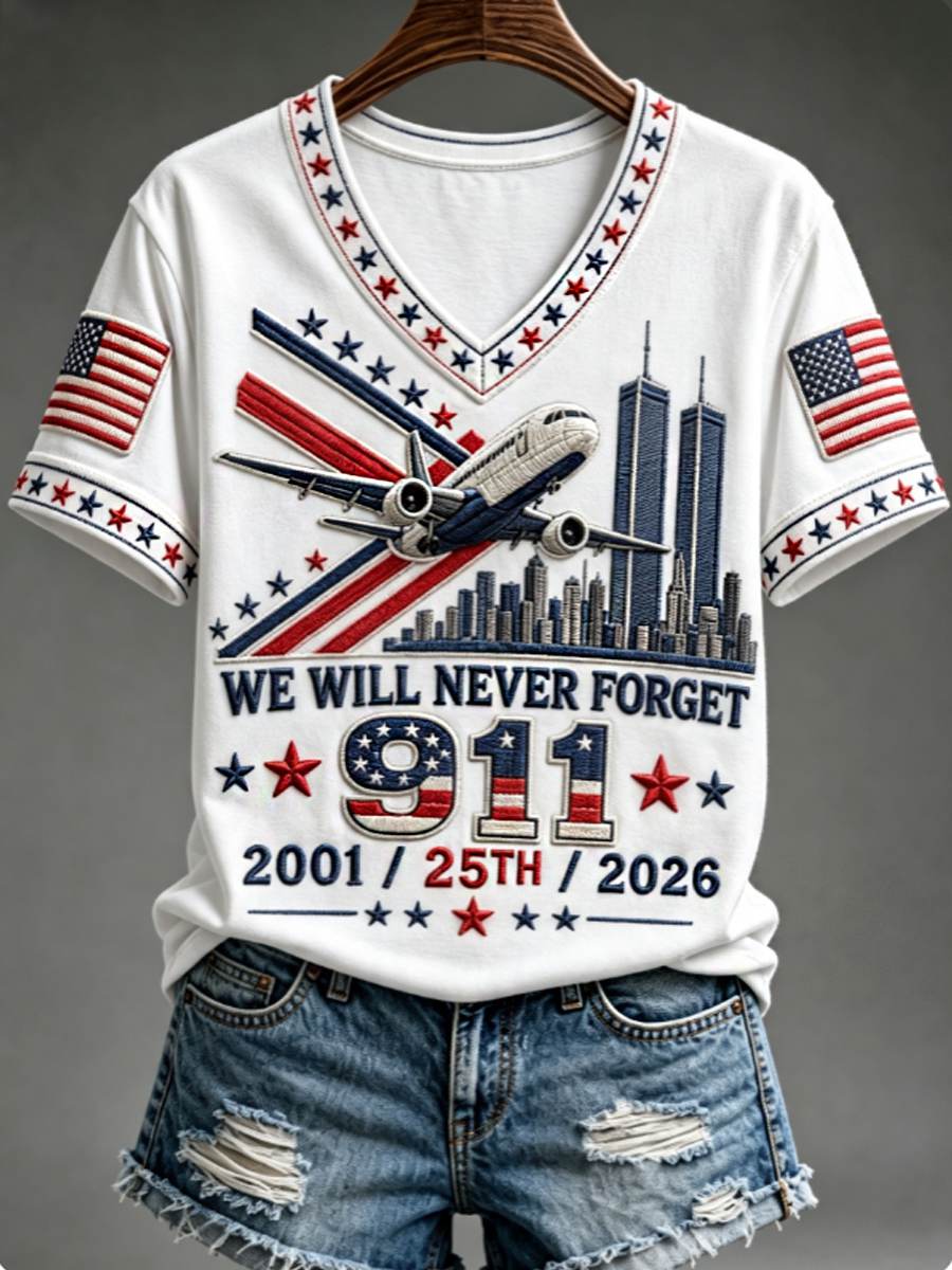 Women's We Will Never Forget 9 11 September 11 polo shirt