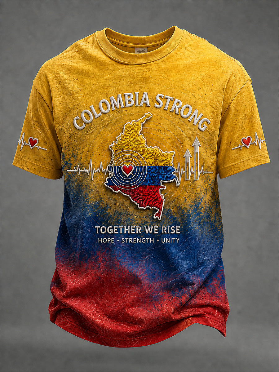 Men's Colombia Strong Print Casual Tee