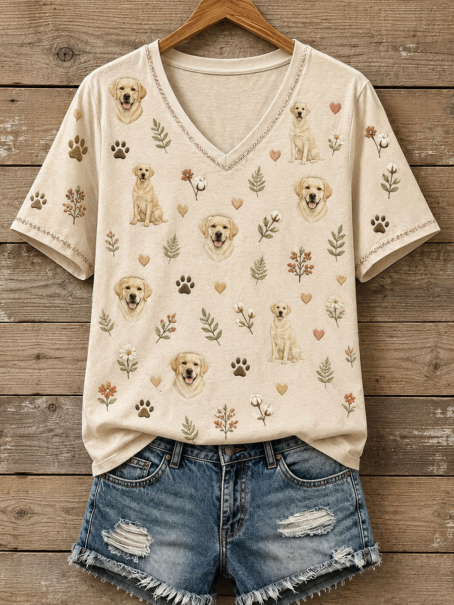 Women's Lovely Golden Retriever T-Shirt