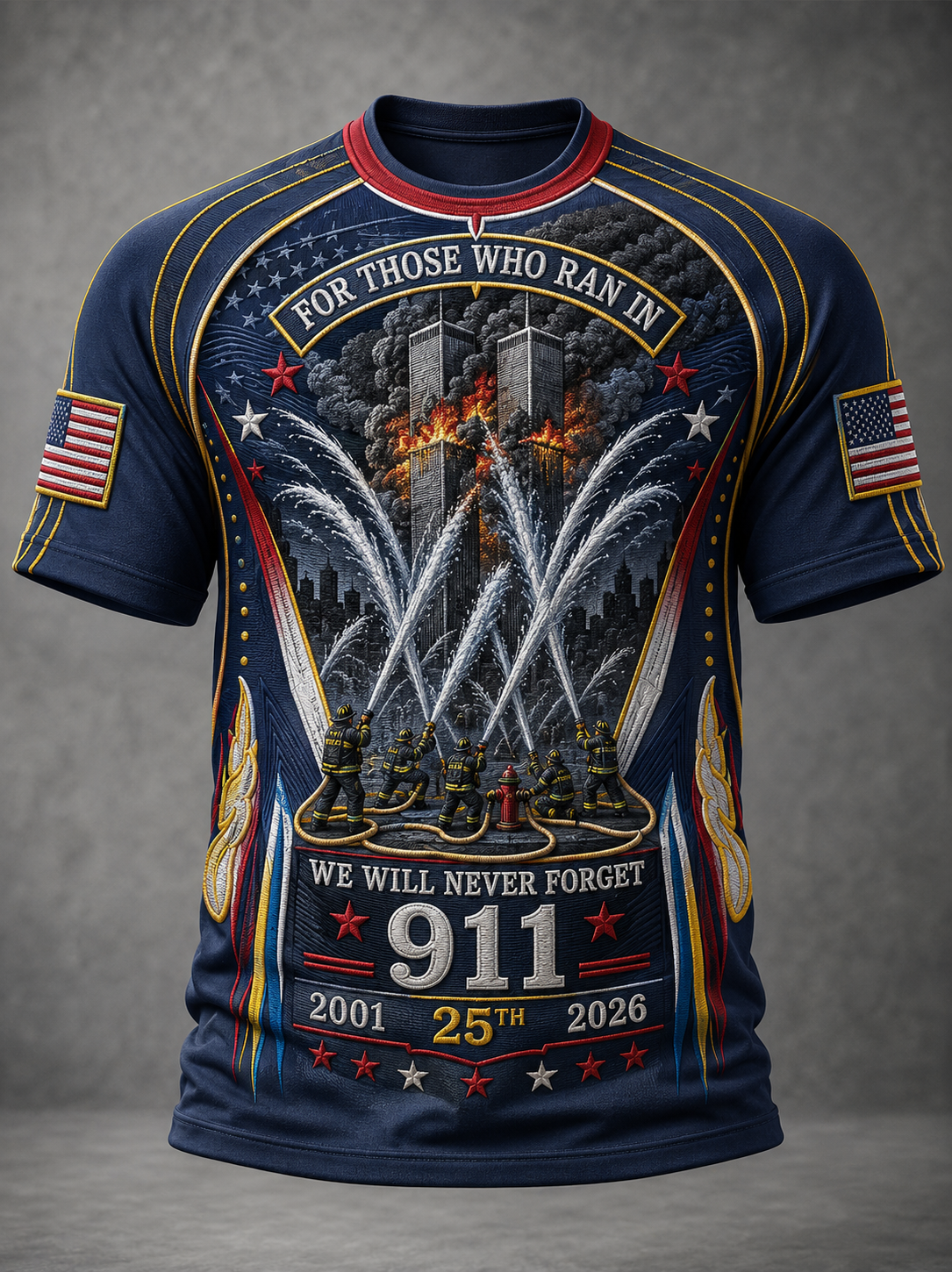 Men's We Will Never Forget 9 11 September 11 T-shirt