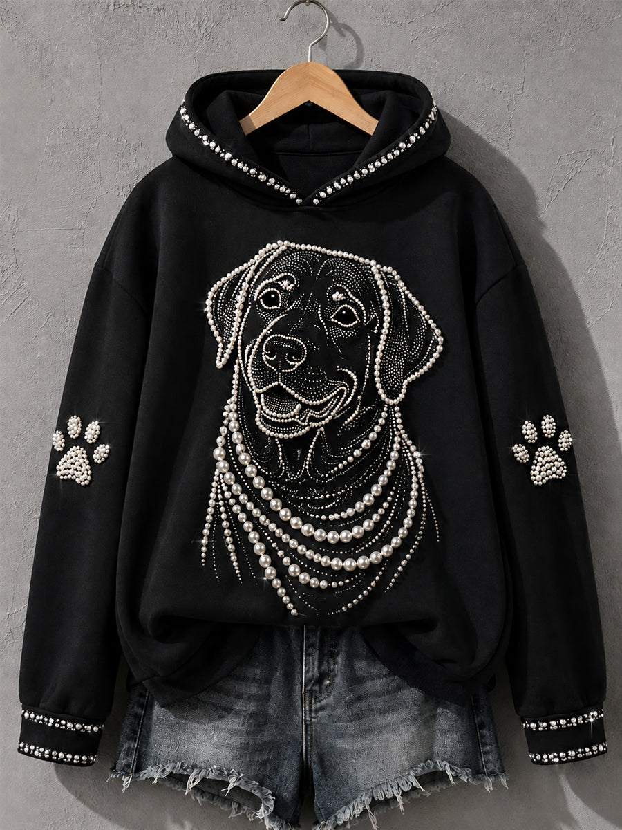 Women's Labrador Retriever Print Dog Lovers Casual Hoodie