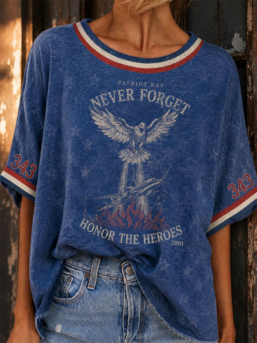 Women's Casual Patchwork V-Neck T-Shirt