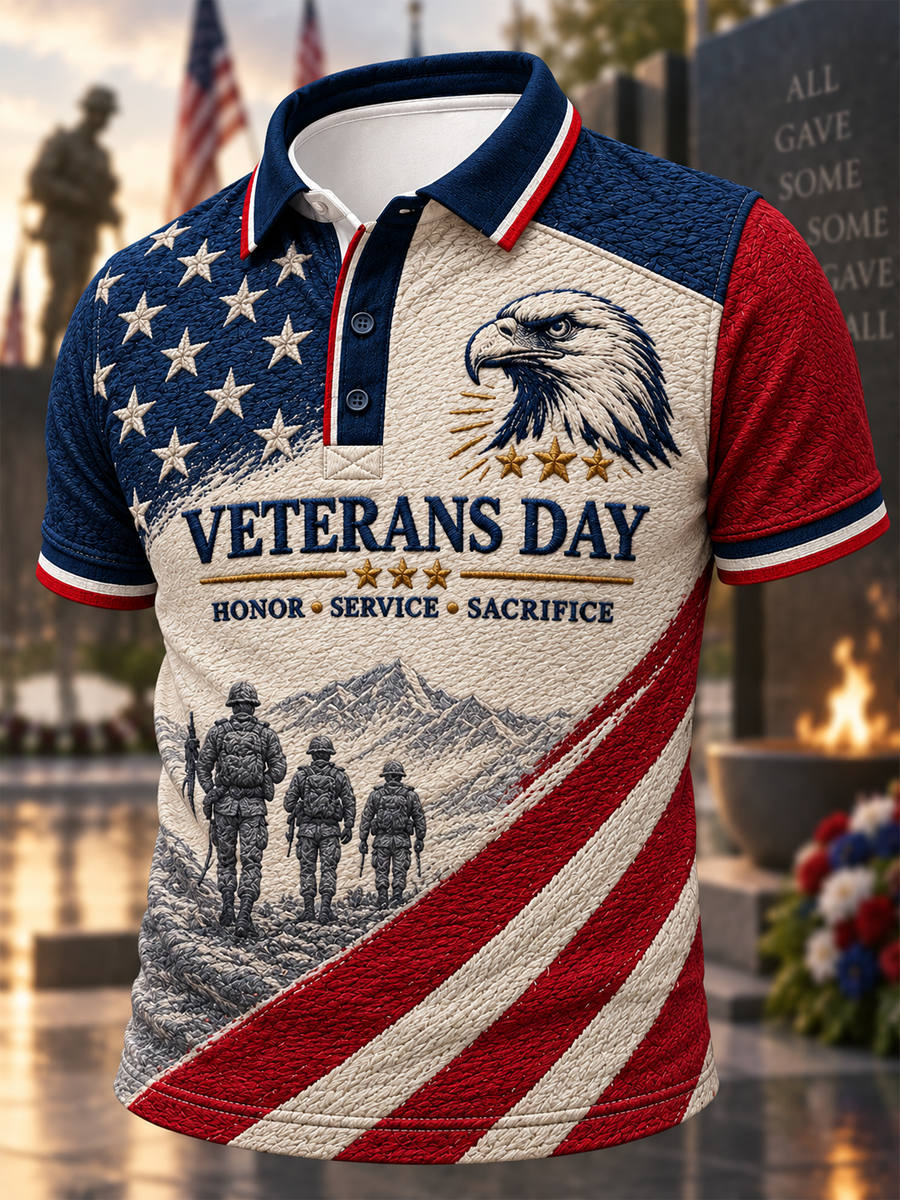 Men's U.S. Veterans Day Printed polo shirt