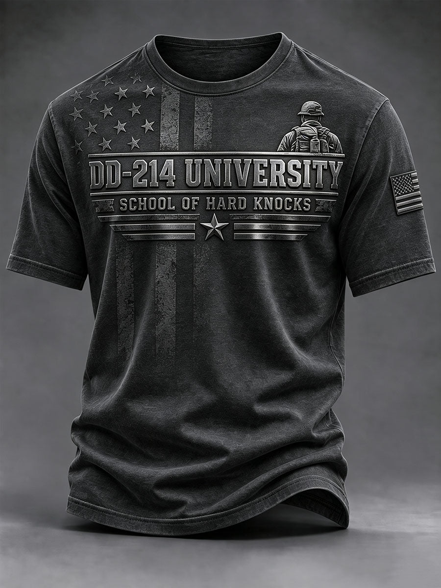 Men's DD-214 US Veterans Print T-Shirt