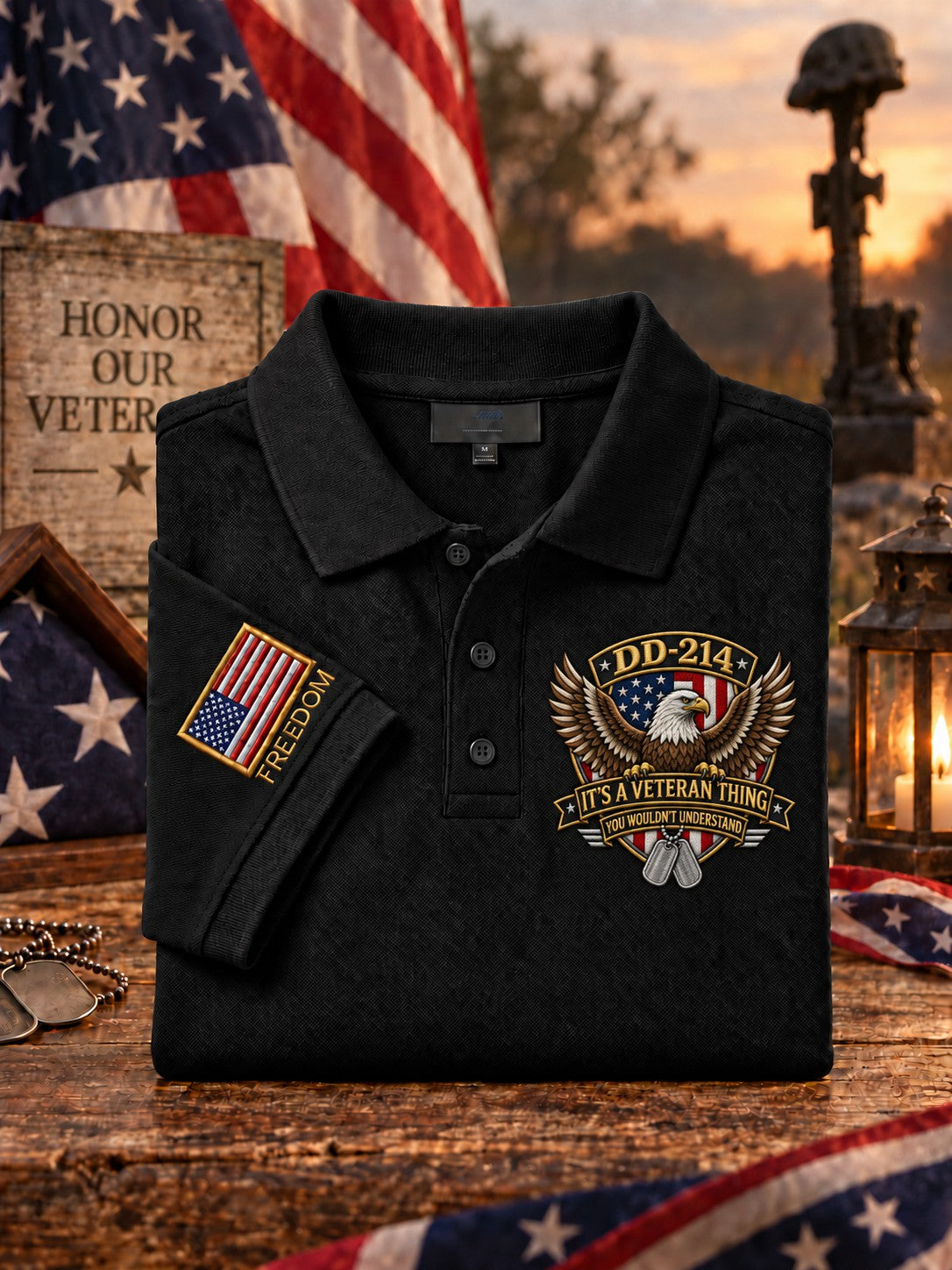 Men's Veterans Day Printed Shirt