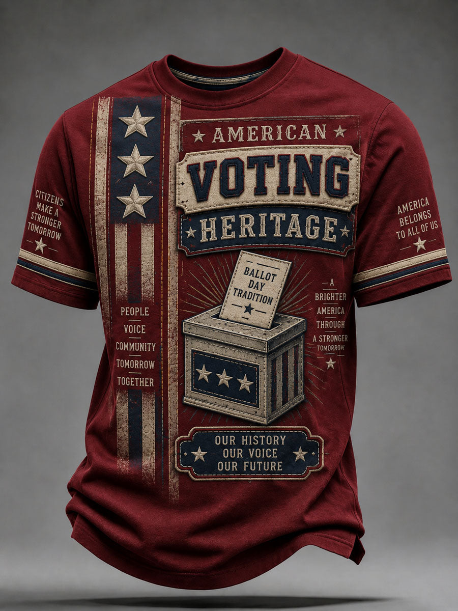 Men's Mid-Term Election Casual Short-Sleeve T-Shirt