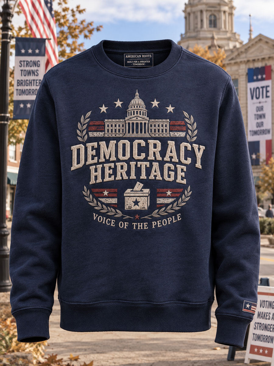 Democracy Heritage Casual Round-Neck Sweatshirt